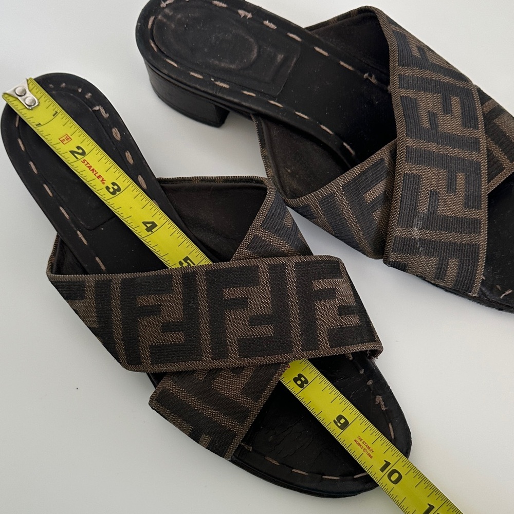 Fendi Women's Zucca heeled slides - Picture 4 of 6